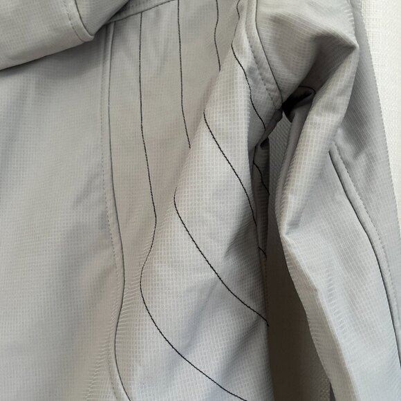 Free Country Gray Softshell Performance Jacket Full Zip Lined Hooded Size Small - Picture 5 of 14